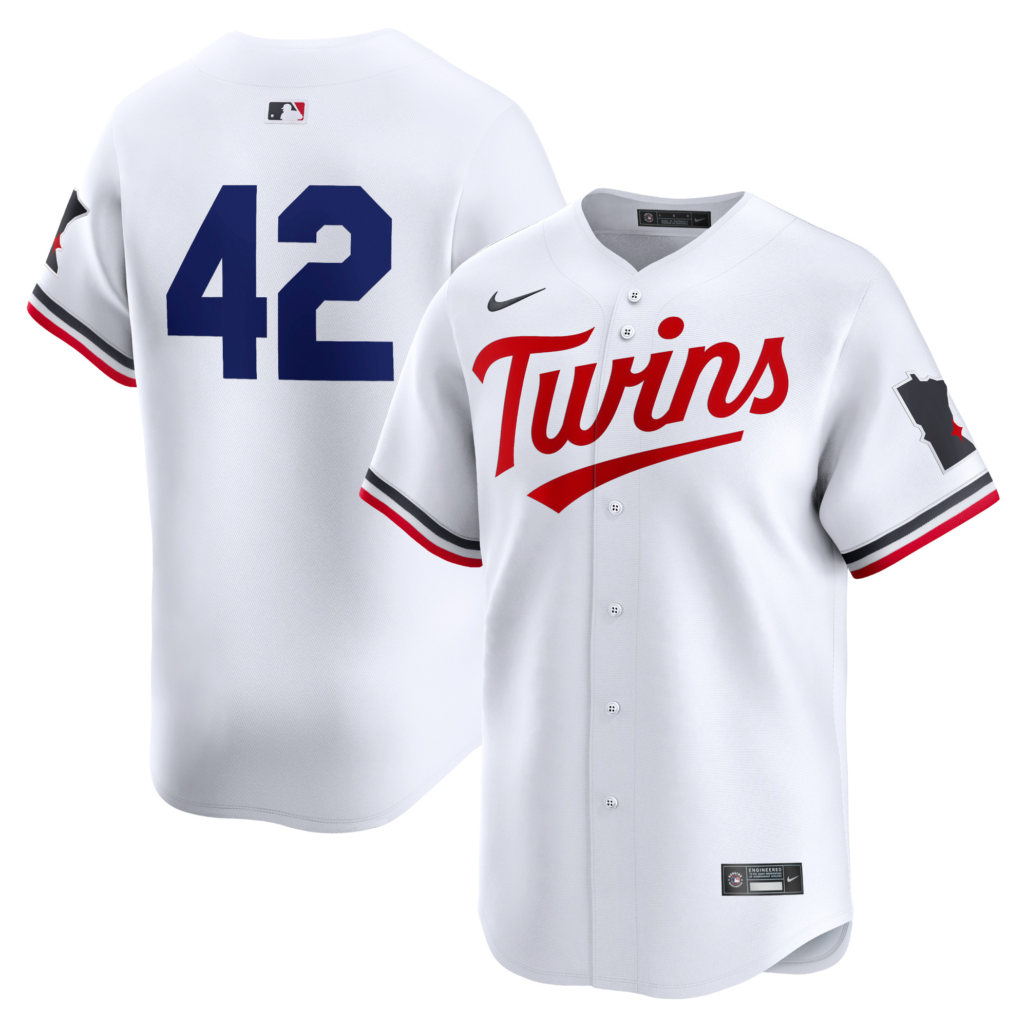 Minnesota Twins 2024 Jackie Robinson Day Home Limited Jersey  White