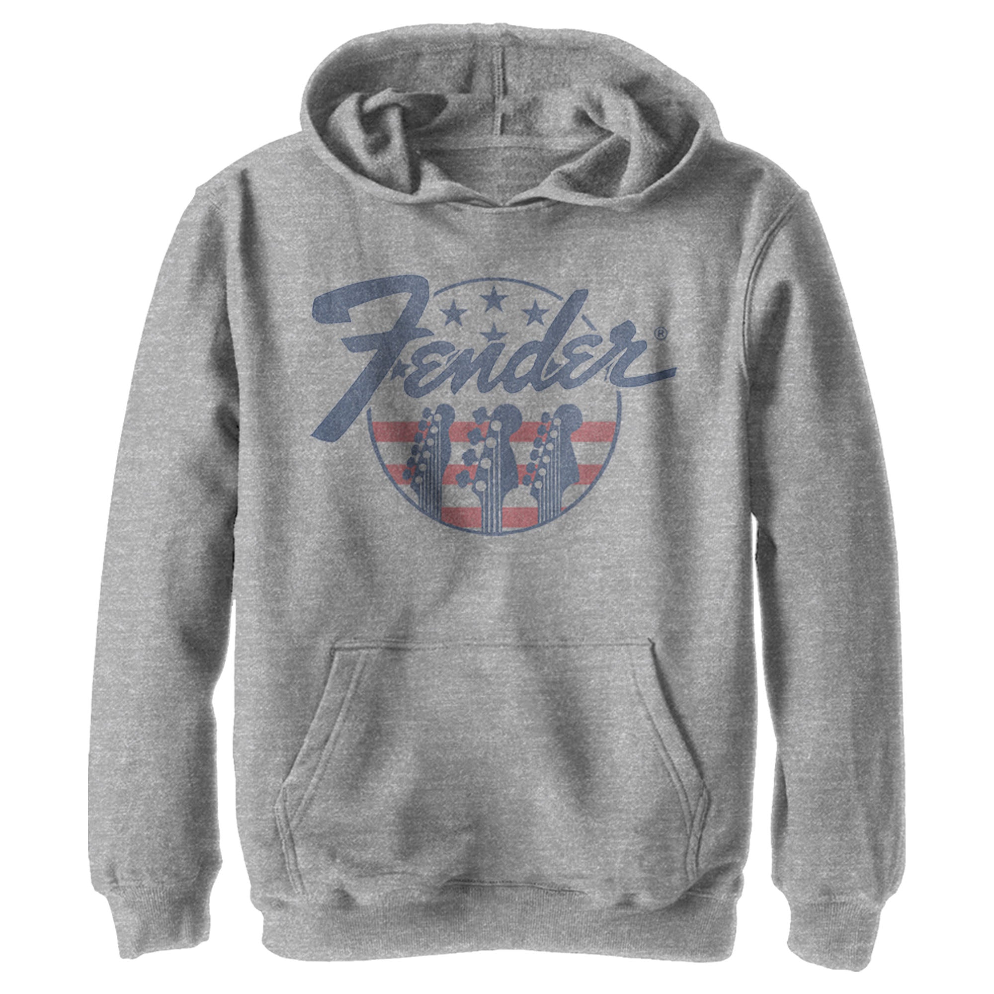 Boy’S Fender Stars And Stripes Logo Pull Over Hoodie