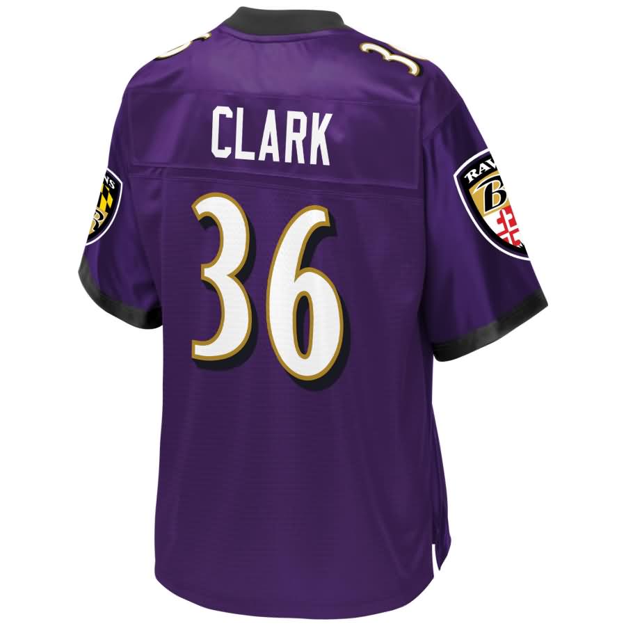 Chuck Clark Baltimore Ravens NFL Pro Line Youth Team Color Player Jersey – Purple