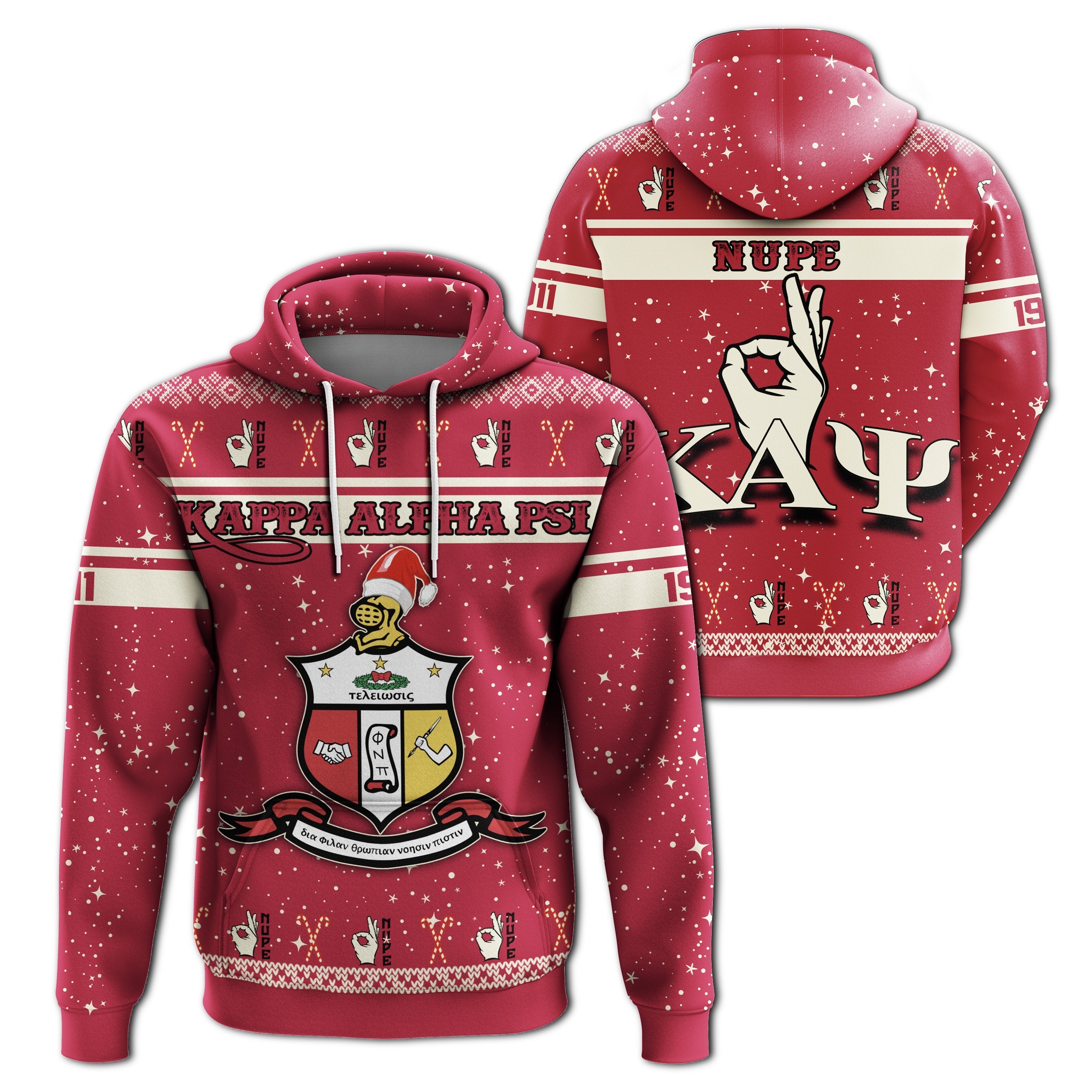 Greek Life Hoodie –  Kappa Alpha Psi Christmas Pullover