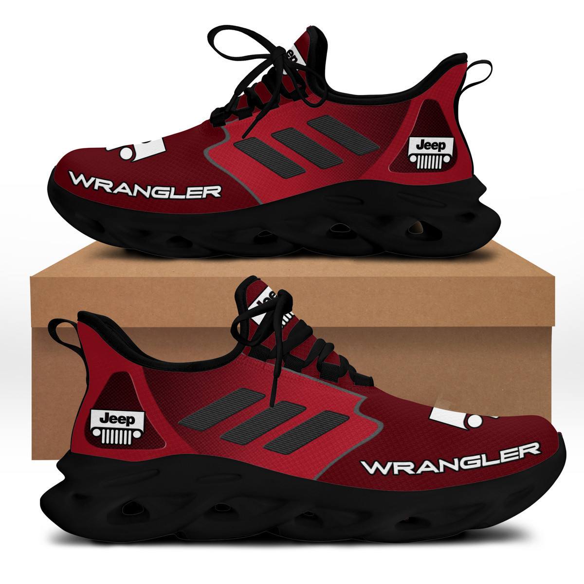 Jeep Wrangler Bs Running Shoes Ver 4 (Red)