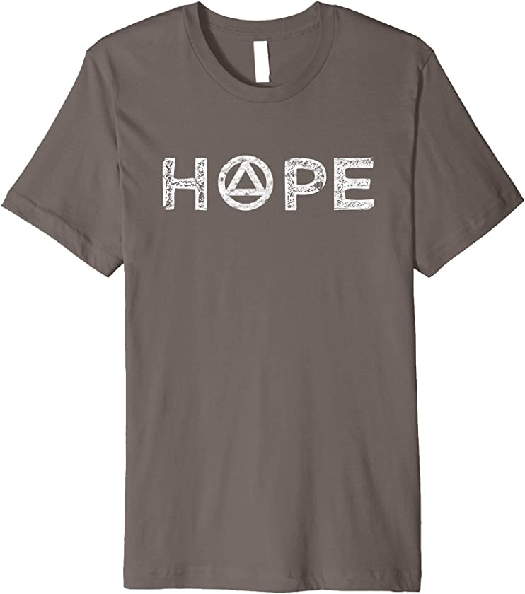 Vintage Hope | Sobriety AA Recovery Step Premium T-Shirt