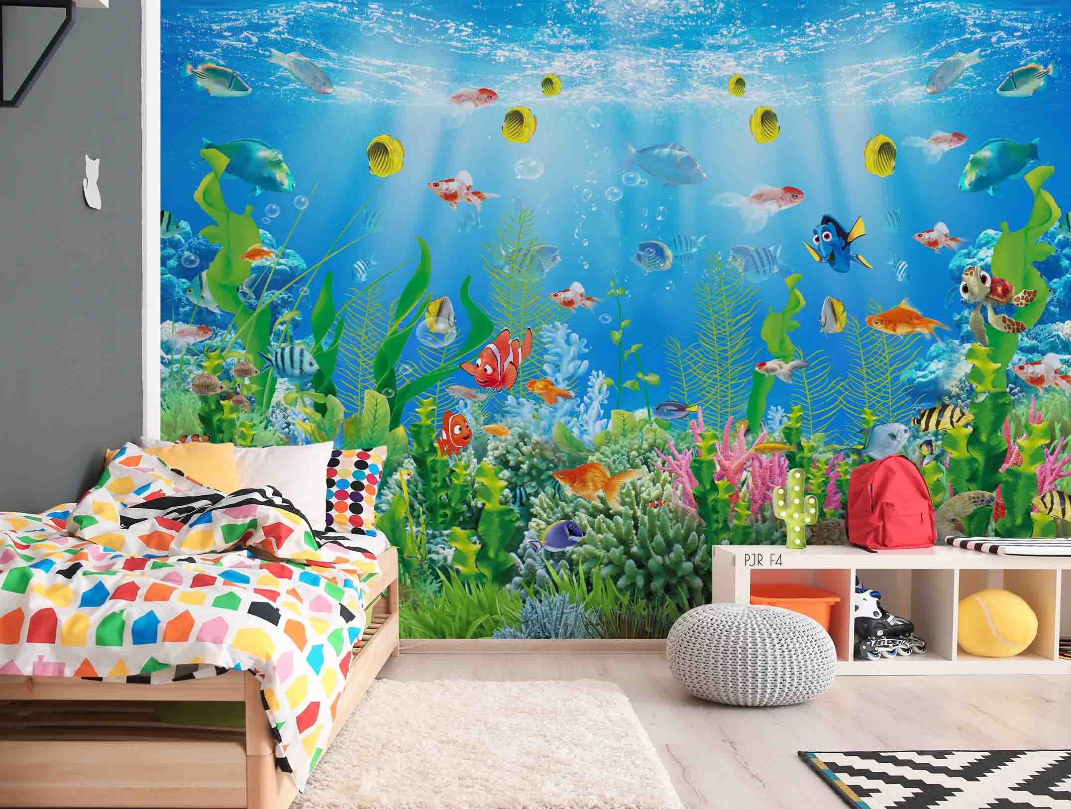 3D Marine Animal Fish Wall Mural Wallpaper Wj 5167