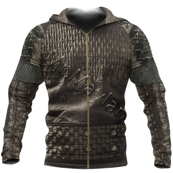 Vikings Ragnar Lothbrok Armor 3D Jacket Men/Women Harajuku Hoodie Unisex Casual Streetwear Sweatshirt Pullover Sudadera Hombre alx