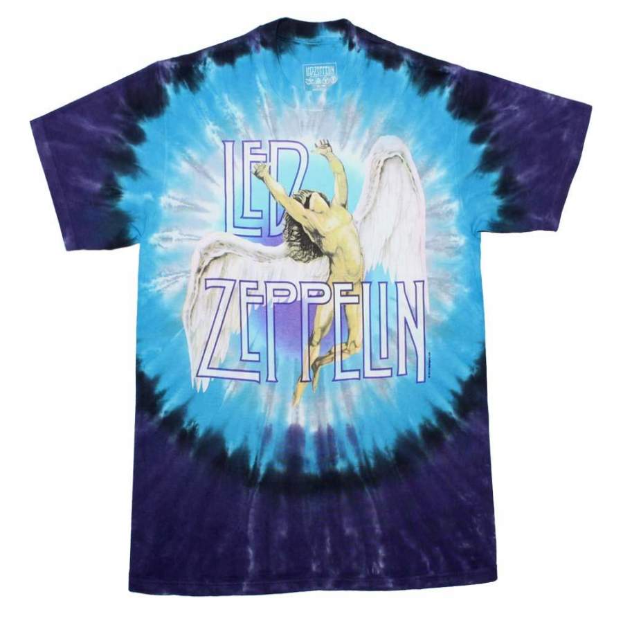 Led Zeppelin Swan Song Tie Dye T-Shirt – Rock Band Merch