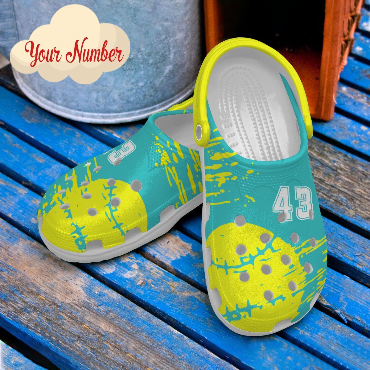 Softball Personalized Clog, Custom Name, Text, Color, Number Fashion Style For Women, Men, Kid, Print 3D Speed Softball