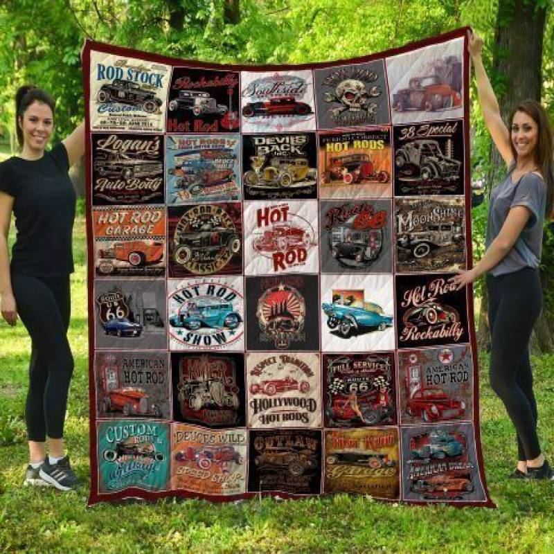 LL Hot Rod Quilt Blanket