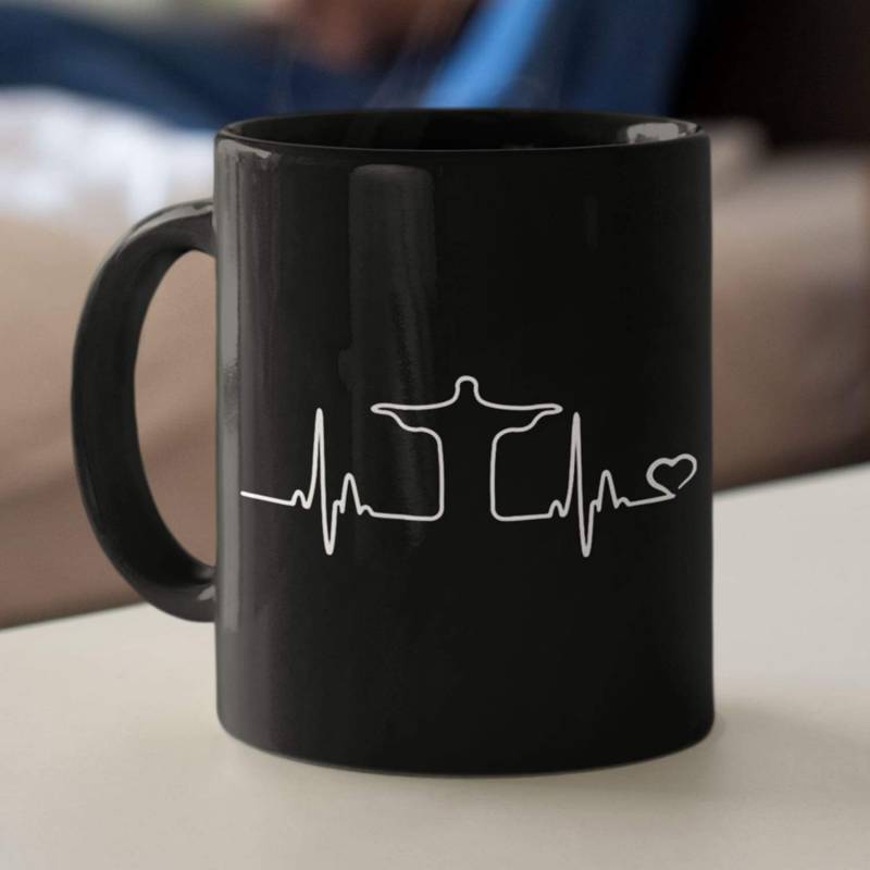 Jesus heartbeat coffee mug