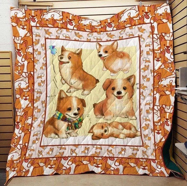 Corgi HUR1739 3D Customized Quilt CAMLI2407