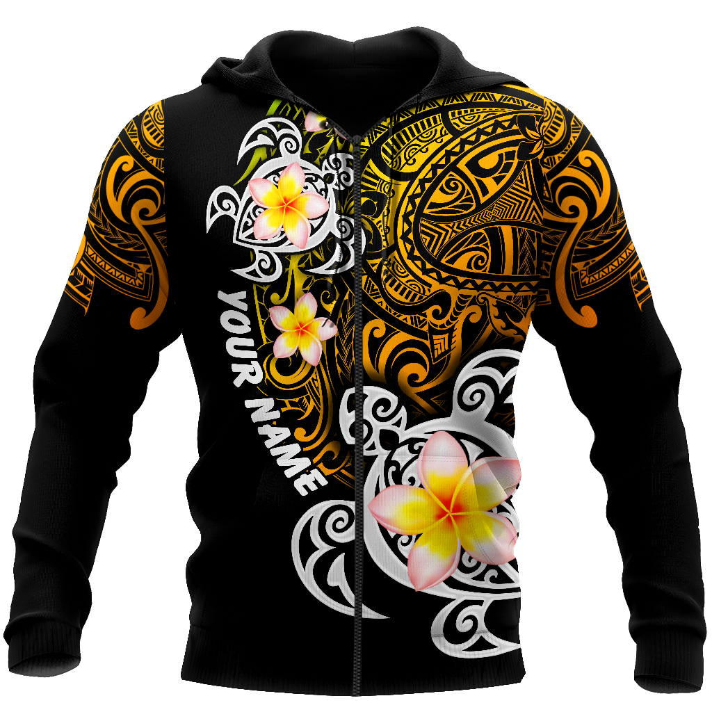 Amazing Polynesian Turtle Tattoo Personalized Unisex Deluxe Hoodie ML