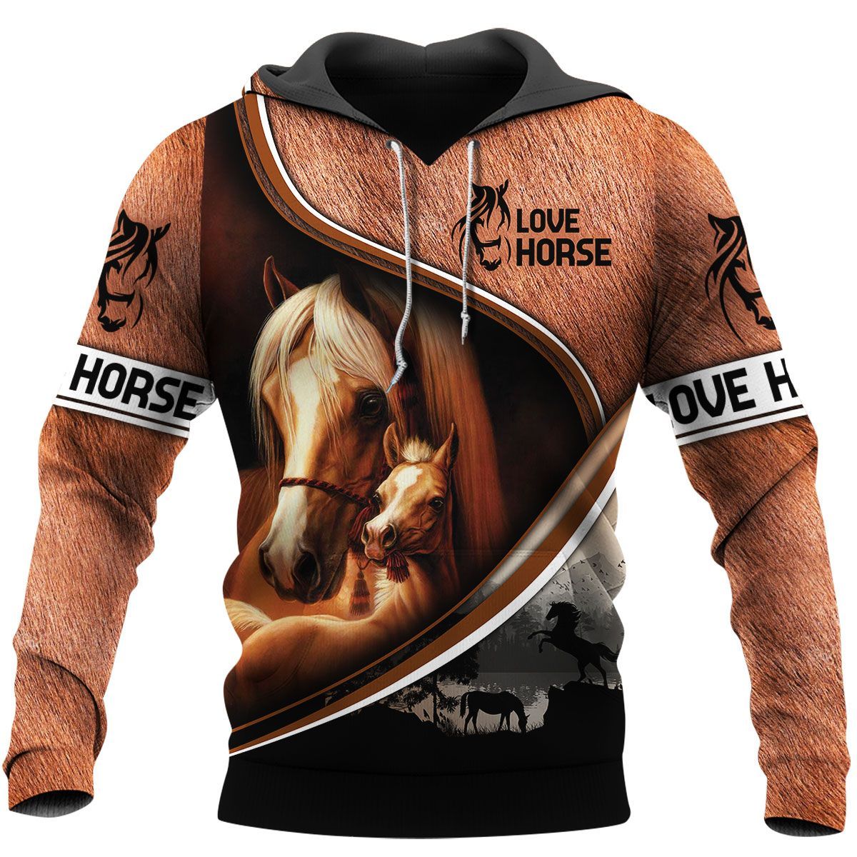 TDT282009A51HR HORSE COLLECTION HOODIE YY 3