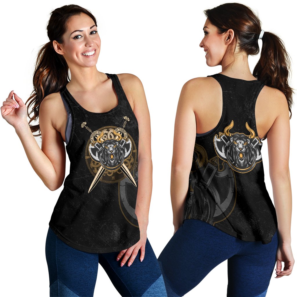 Viking Women’S Racerback Tank Lion Rlt12