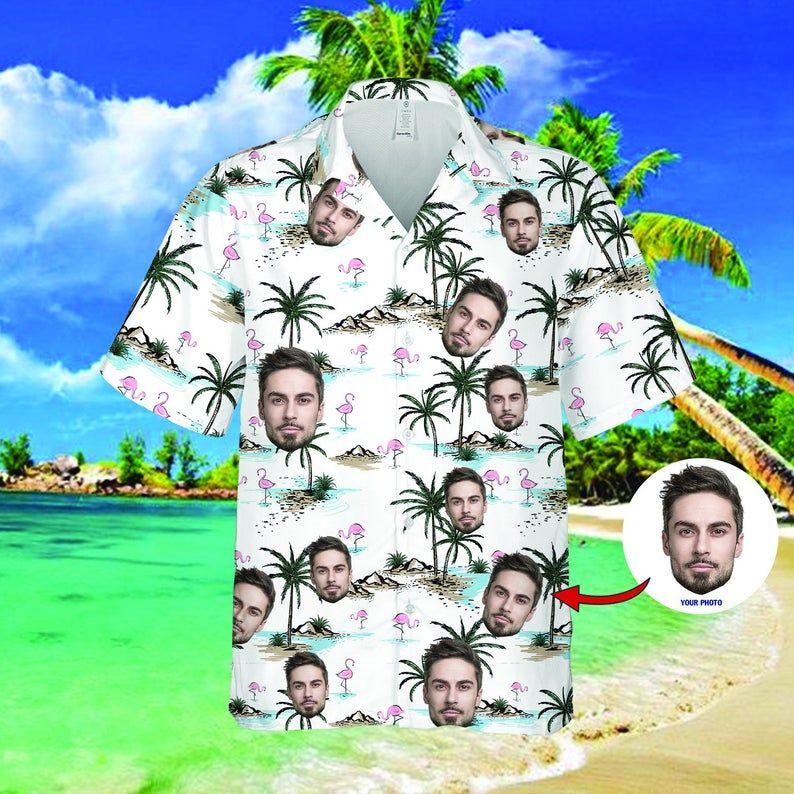 Beach Shirt Felacia [Hawaii Shirt] , Custom Face Zx18198