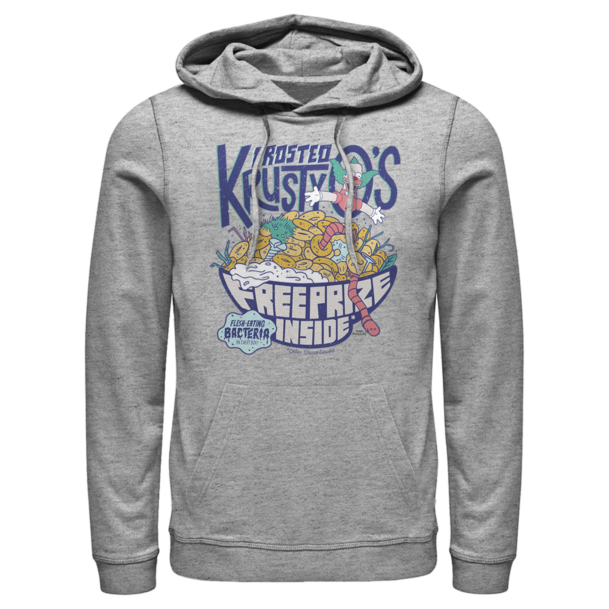 Men’S The Simpsons Frosted Krusty O’S Pull Over Hoodie