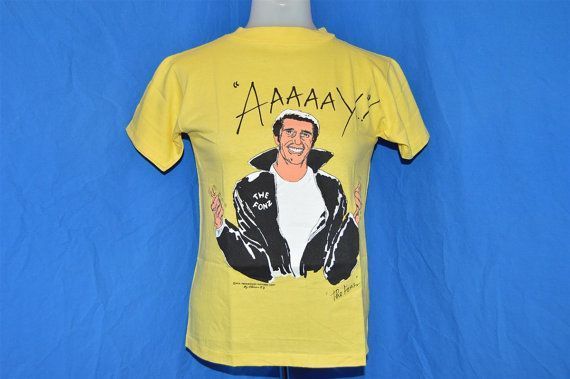 On Sale 70S Happy Days The Fonz Aaaaay By Thecaptainsvintage Shirt