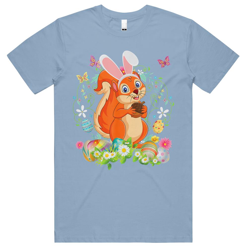 Bunny Squirrel Happy Easter Day Lover Egg Hunt Lovely Cute T Shirts