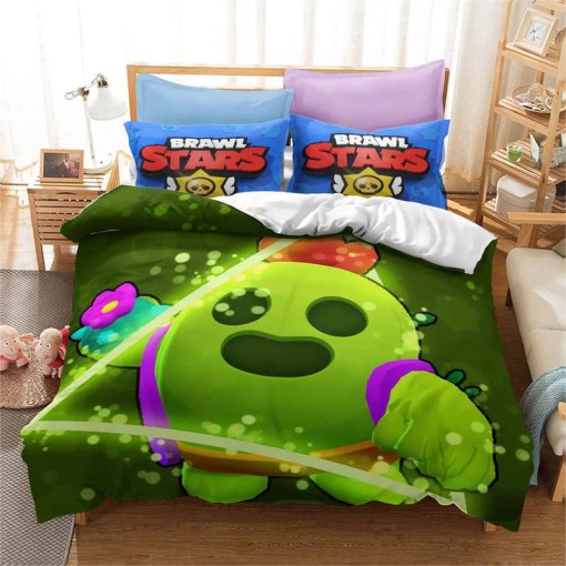 Brawl Stars 13 Duvet Cover Pillowcase Home Decor 3D Bedding Set 8871