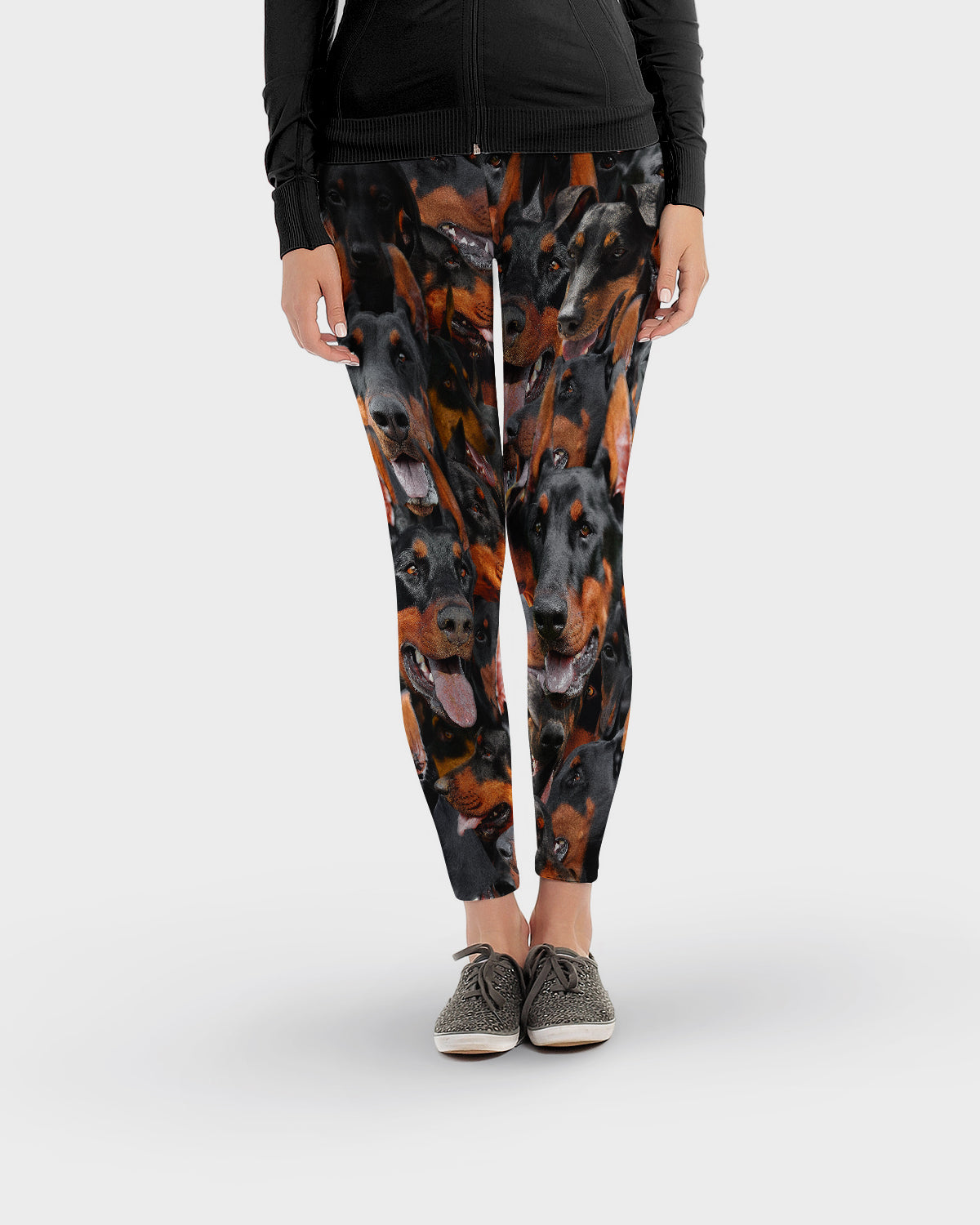 Dobermans on Dobermans on Dobermans Leggings