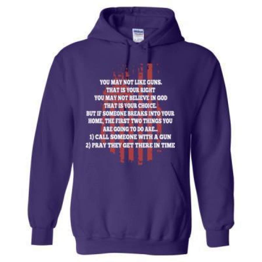 AGR You May Not Like Guns Your Right May Not Believe In God – Heavy Blend™ Hooded Sweatshirt