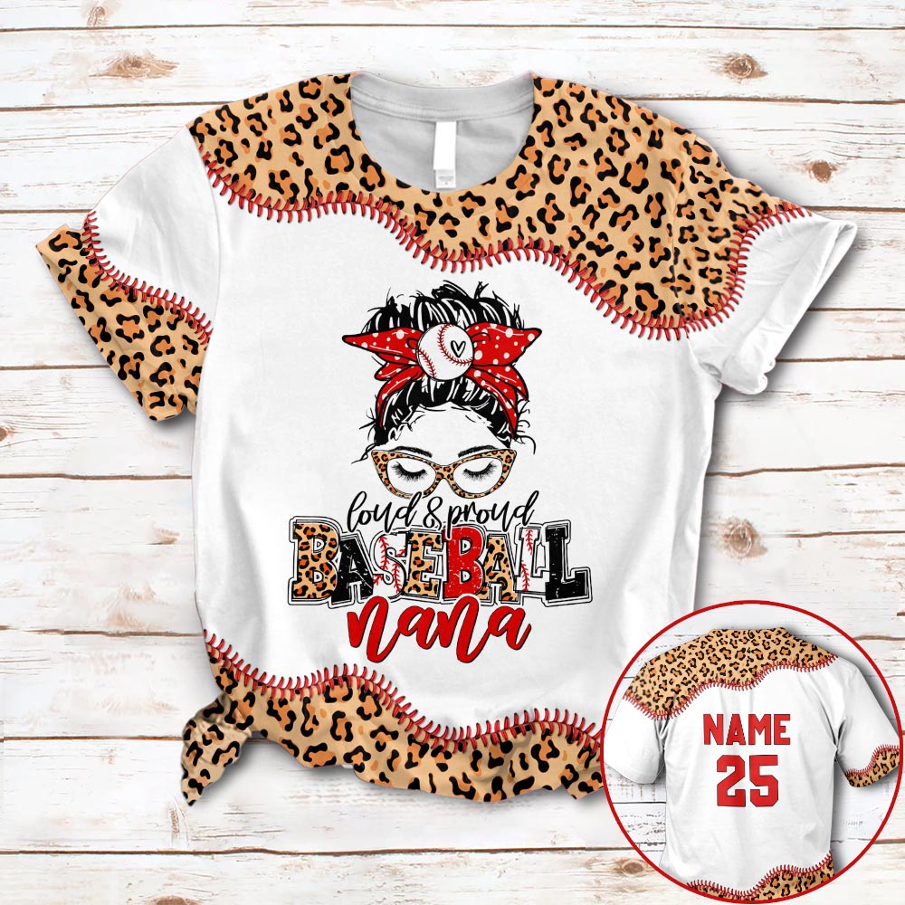 Personalized Loud & Proud Baseball Grandma All Over Print Shirts For Grandma Hg98 Huts