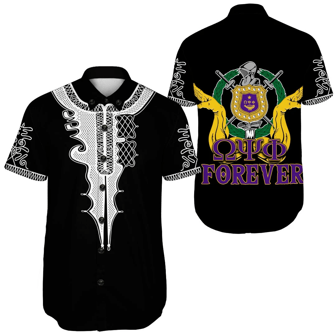 Getteestore Shirt – Omega Psi Phi Forever Short Sleeve Shirt A31