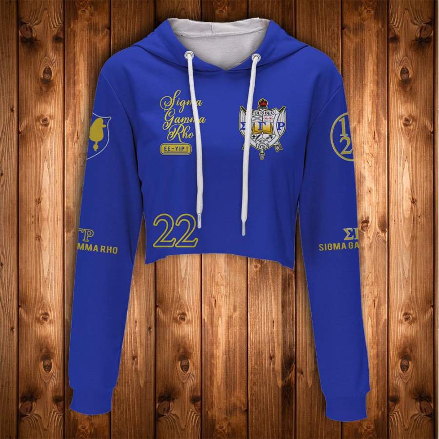 SIGMA GAMMA RHO CROP HOODIE 3120201