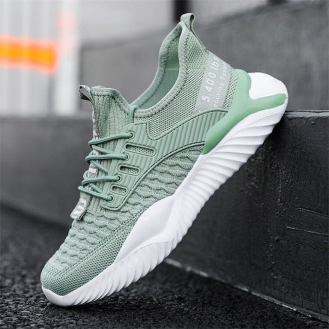 Lace-Up Fashion Sneakers Sports Shoes Comfortable Breathable Running Shoes