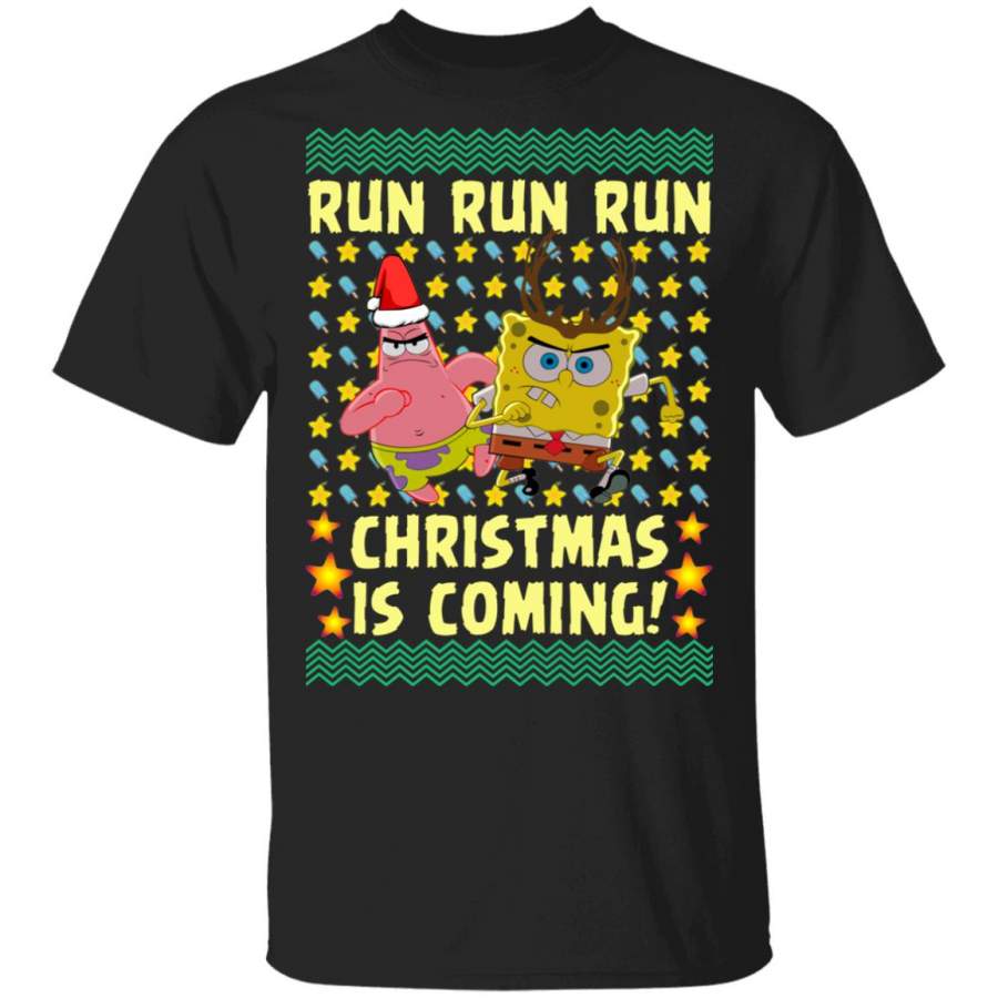 Spongebob Patrick Star Christmas Is Coming Ugly Christmas Sweater