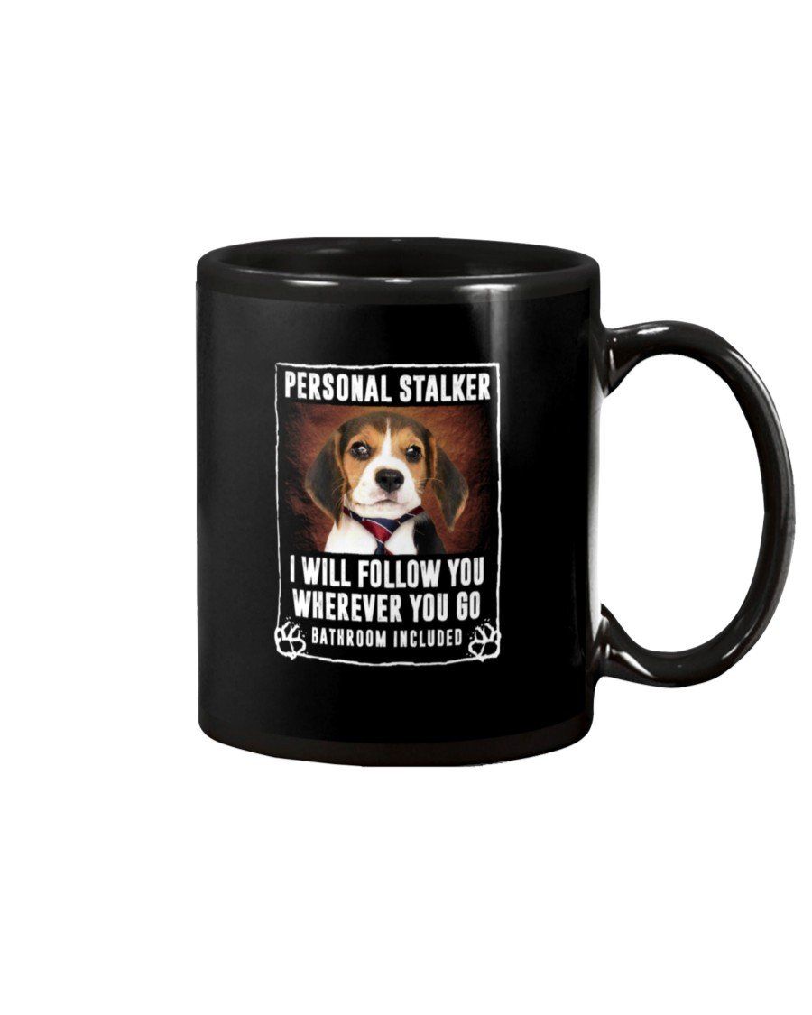 Beagle Puppy Personal Stalker St. Patrick’s Day Printed Mug