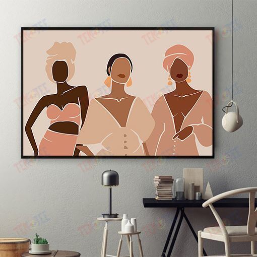 Black African American Canvas Abstract African American Black Art Canvas African Girl Afro Man Wall Appealing Canvas Home Decoration