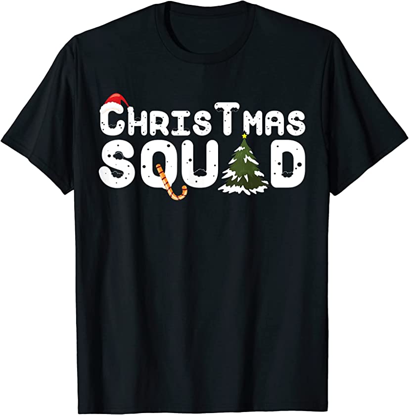 Christmas Squad Tree Santa Candy T-Shirt