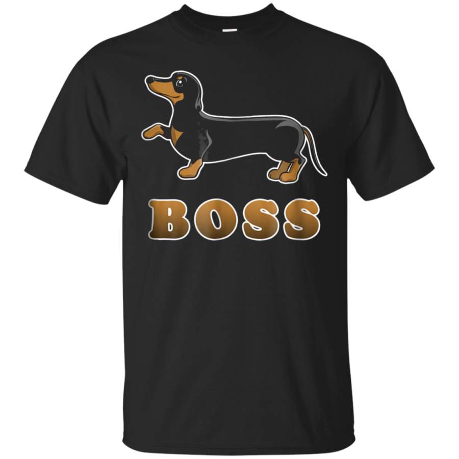 AGR Dachhund Weenie Boss T-shirt Boss Dachshund Tee Gift