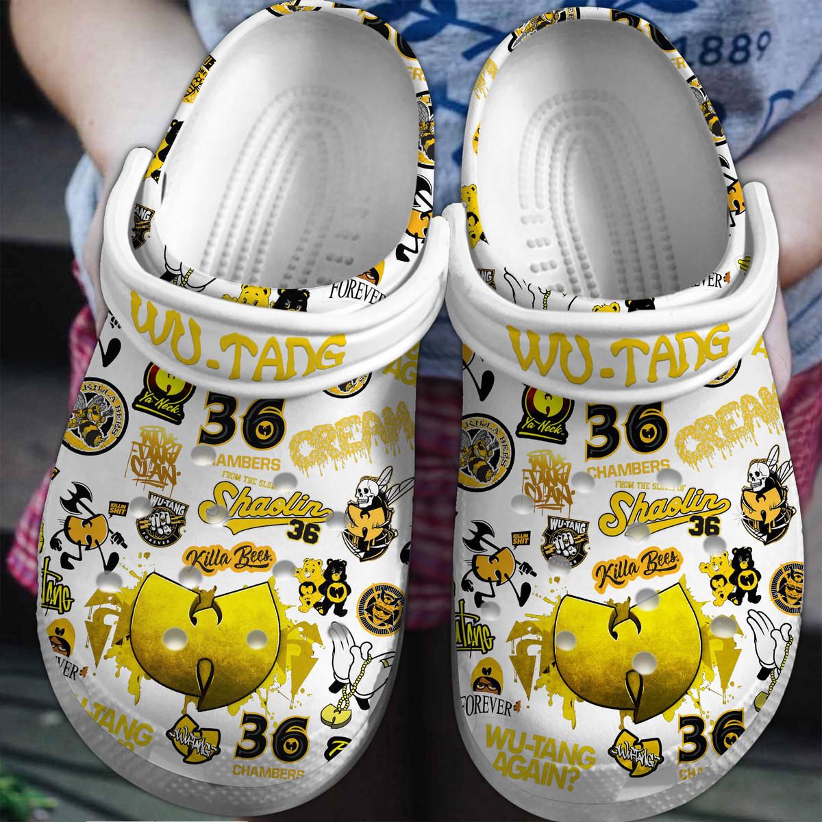 Wu Tang Clan Music Crocs Crocband Clogs Shoes Comfortable For Men Women and Kids 3