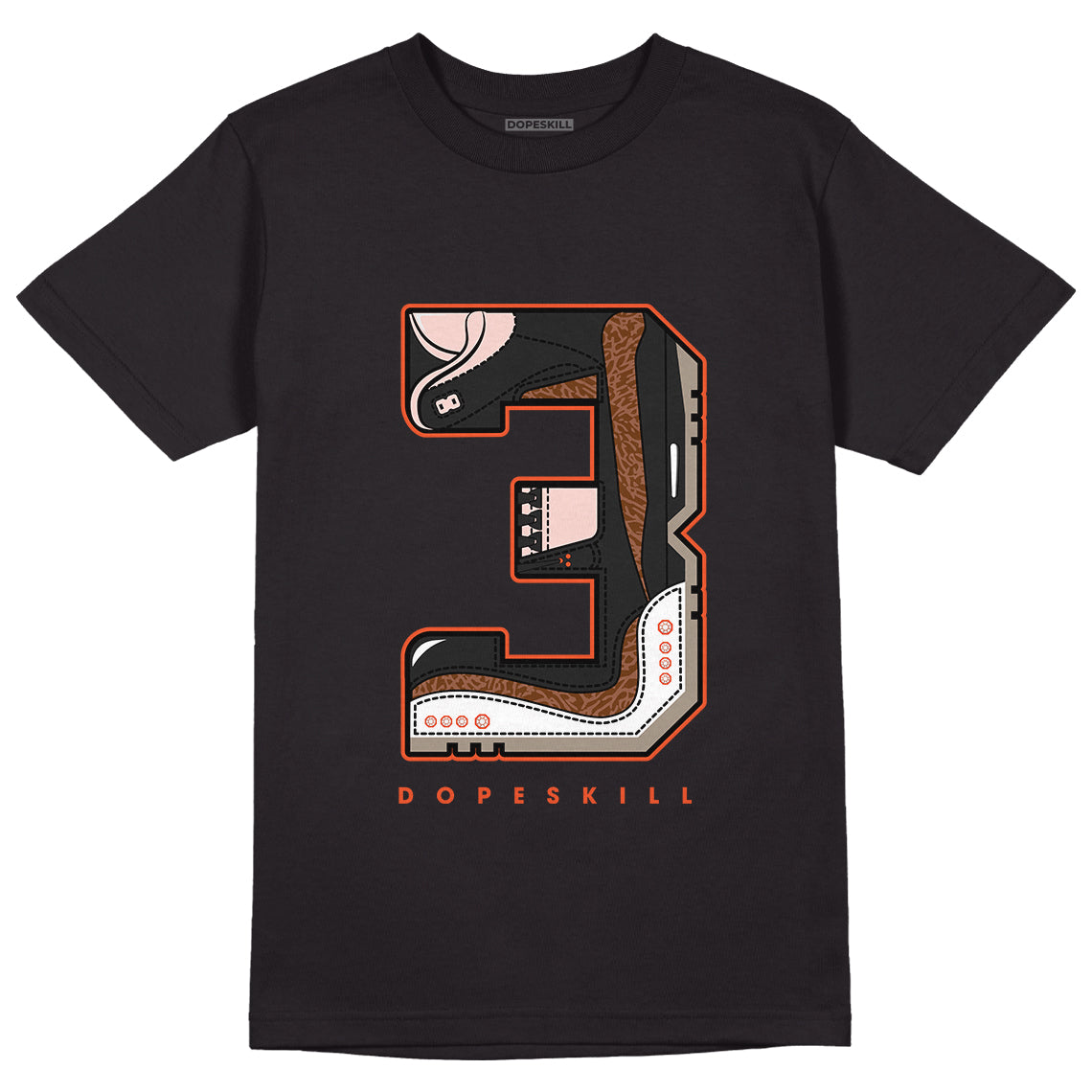 Jordan 3 “Desert Elephant” Dopeskill T-Shirt Number No.3 Graphic