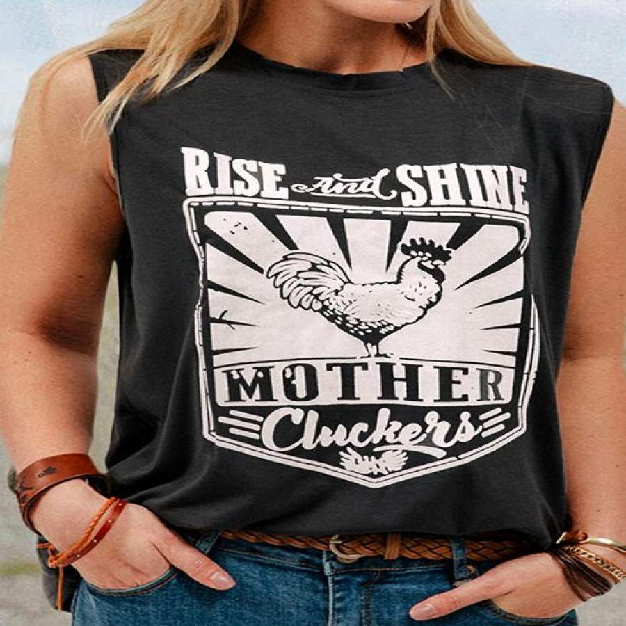 Rise and Shine Mother Chicken Mom Cute T Shirts