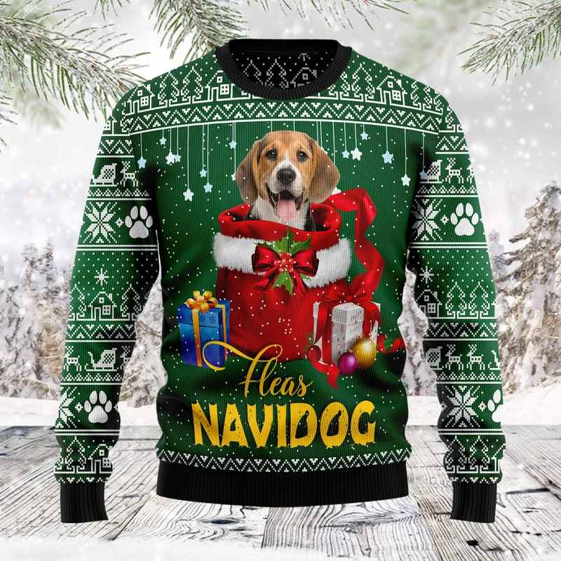 Funny Christmas Gift Beagle Ugly Christmas Sweater | For Men & Women | Adult | Us1264