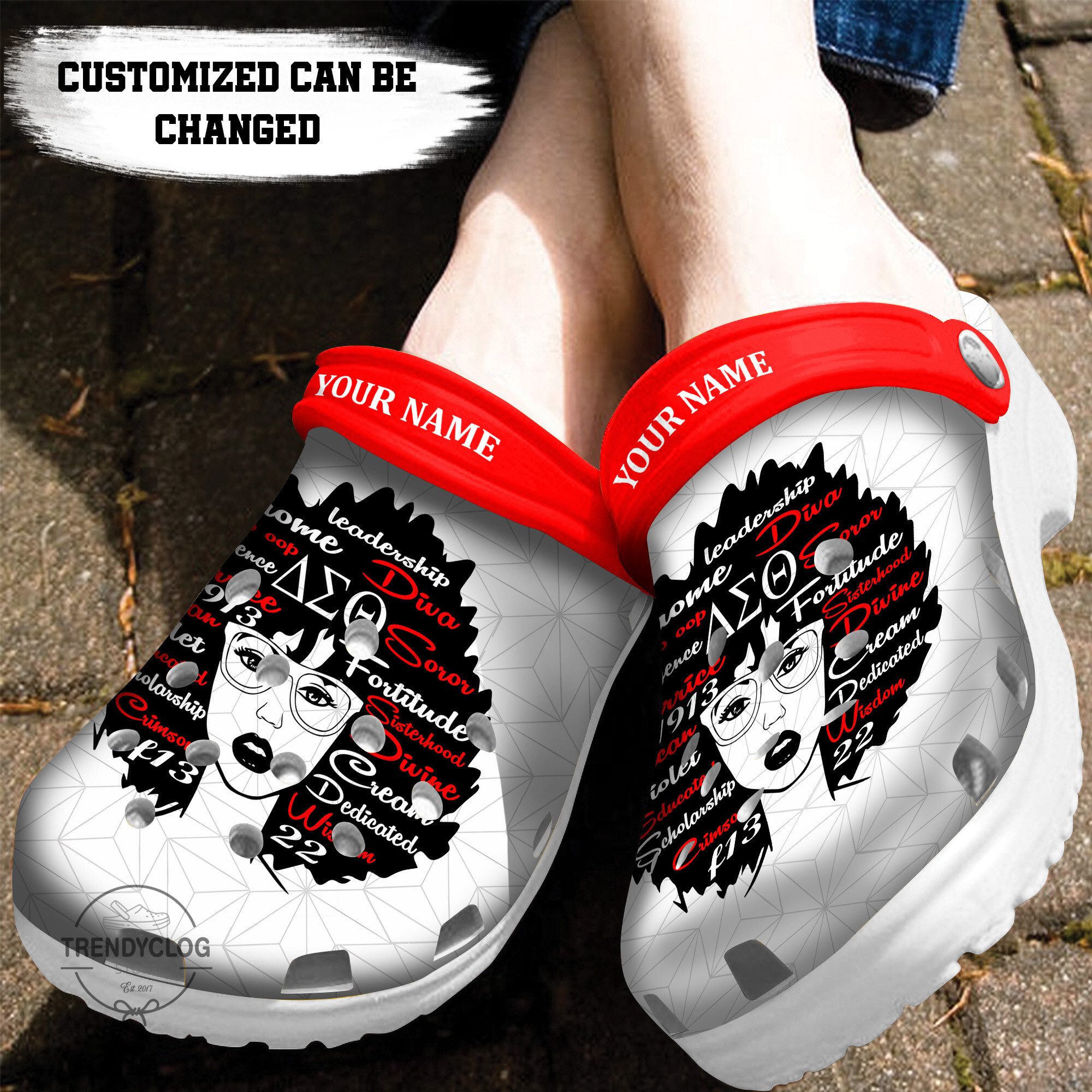 African American Crocs Personalized Delta Sigma Theta Girl Clog Shoes ...