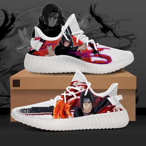 Best Itachi Character Naruto Anime Yeezy Sneakers Shoes For Sale