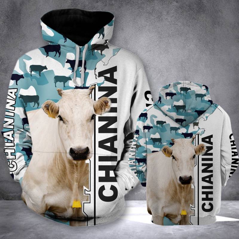 Animal Chianina Half Camo Hoodie