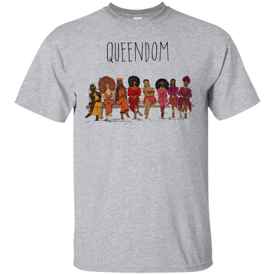 Black Girl T-Shirt Queendom Empowered Clothing For Women Shirts