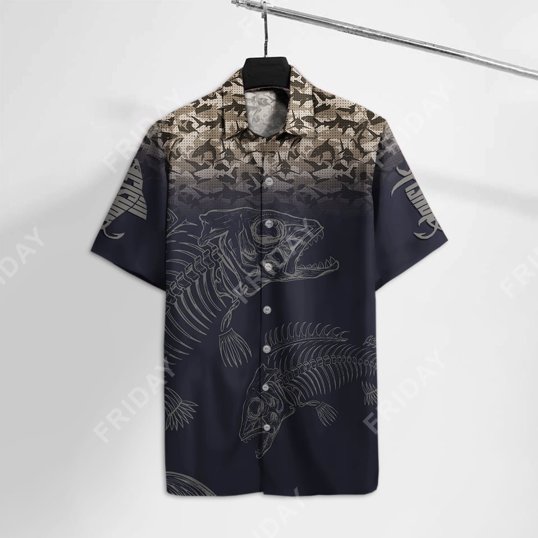 Fishing Hawaii Shirt Fish Reaper Aloha Black For Adult Ha20258