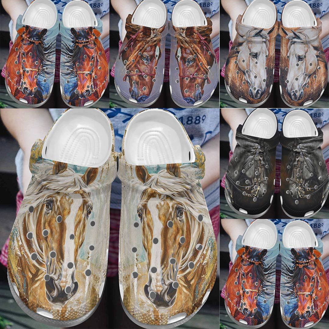 Horse Personalize Clog, Custom Name, Text, Fashion Style For Women, Men, Kid, Print 3D You See A Beast I See My Best Friend