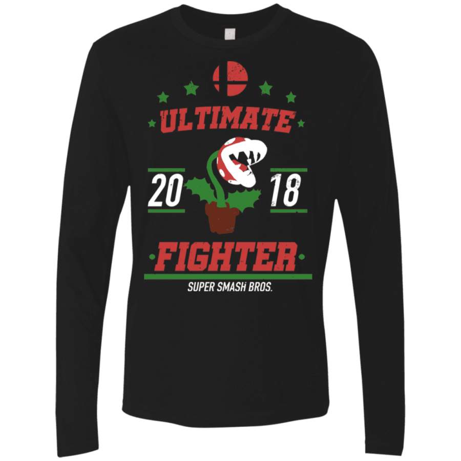 Ultimate Fighter Piranha Plant Men’s Premium Long Sleeve