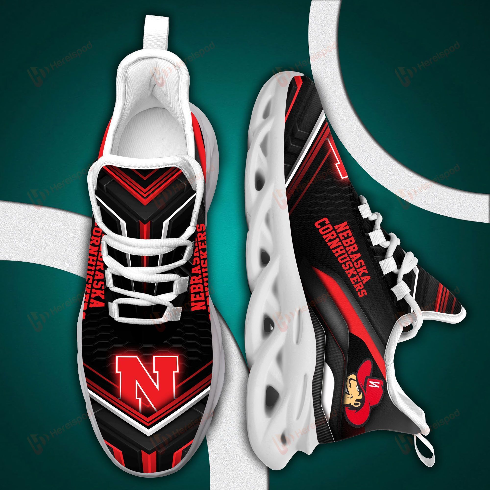 Chsx21081816 Nebraska Cornhuskers Max Soul Shoes