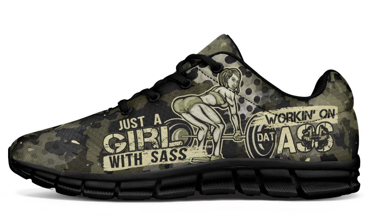 Camo Girl Breathable Sneakers Custom Shoes V258