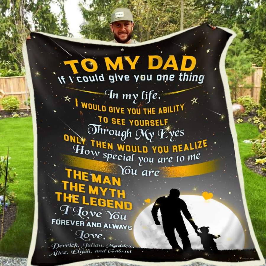 Blanket Gift For Dad You’re The Man The Myth The Legend