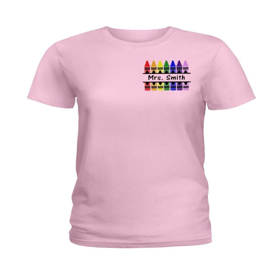 Pencil Teacher Name – Personalized Teacher Shirts