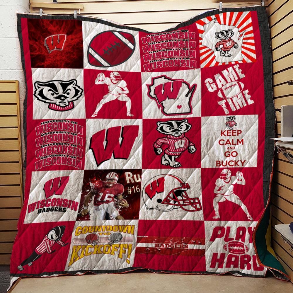 Wisconsin Badgers Quilt Blanket