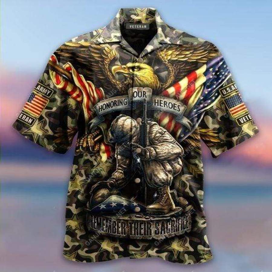 Hawaiian Aloha Shirts Veteran Honoring Our Heroes – Jamestees Store