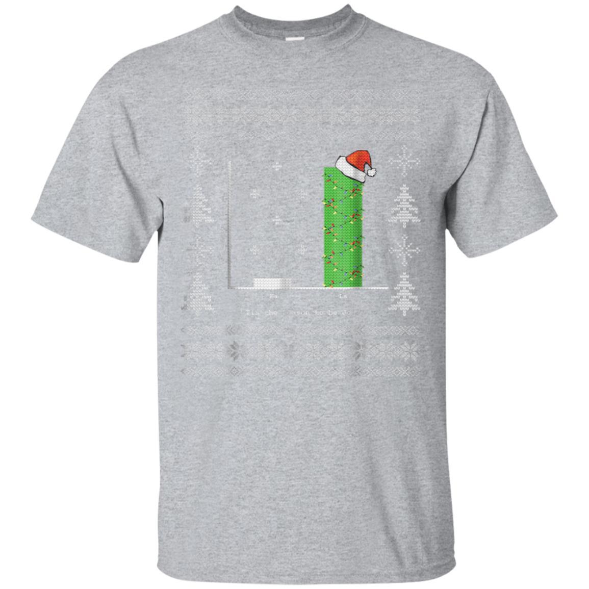 Christmas Carol Math Bar Graph Ugly Christmas T-Shirt